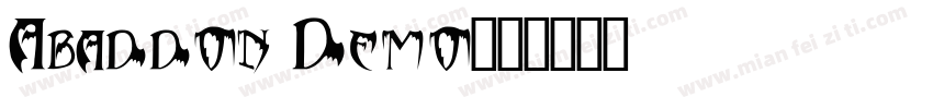 Abaddon Demo字体转换